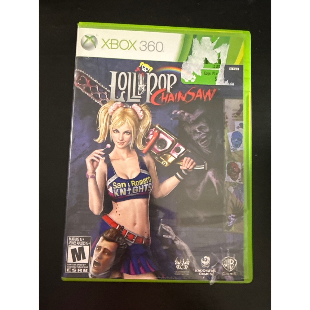 Lollipop Chainsaw Xbox 360 Video Game Warner Bros Grasshopper Manufacture NTSC